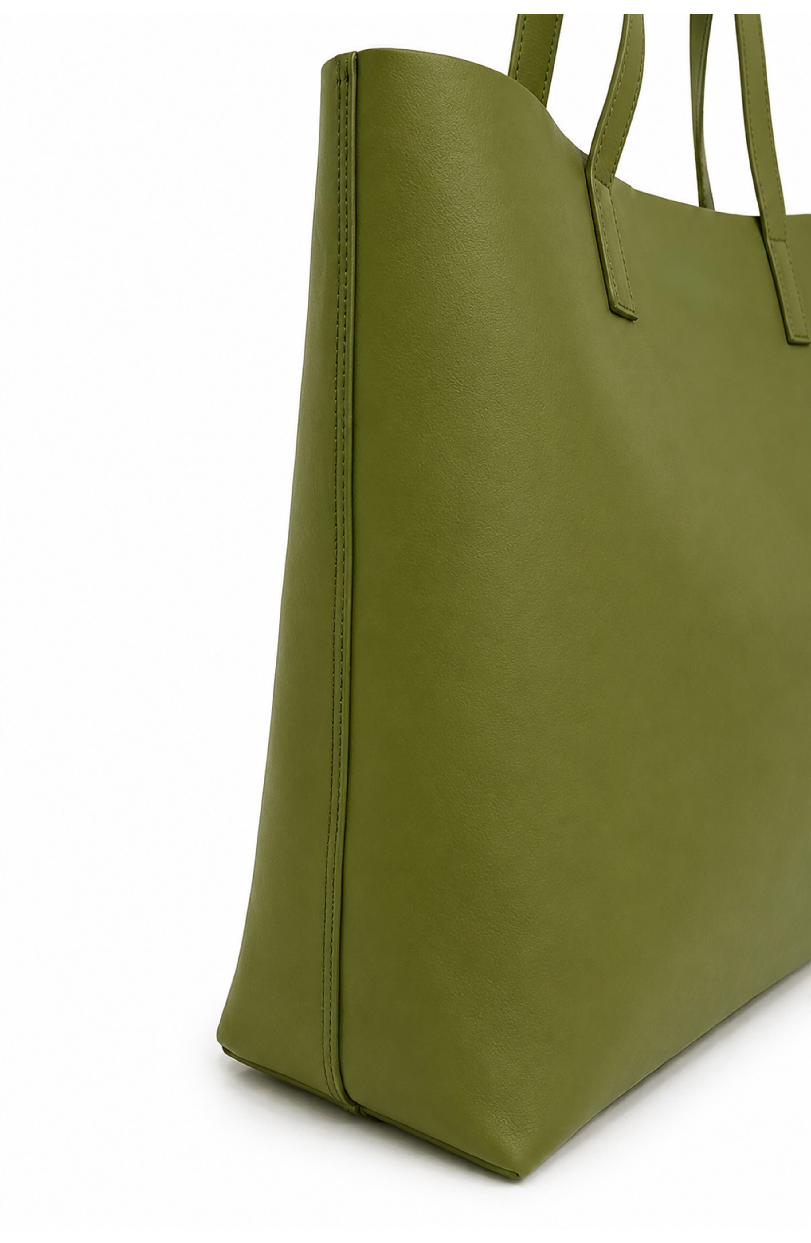 Agatha Leather Tote Bag, Alternate, color, SEA KELP