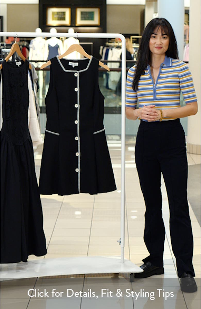 Sleeveless Button Front Minidress, sales video thumbnail