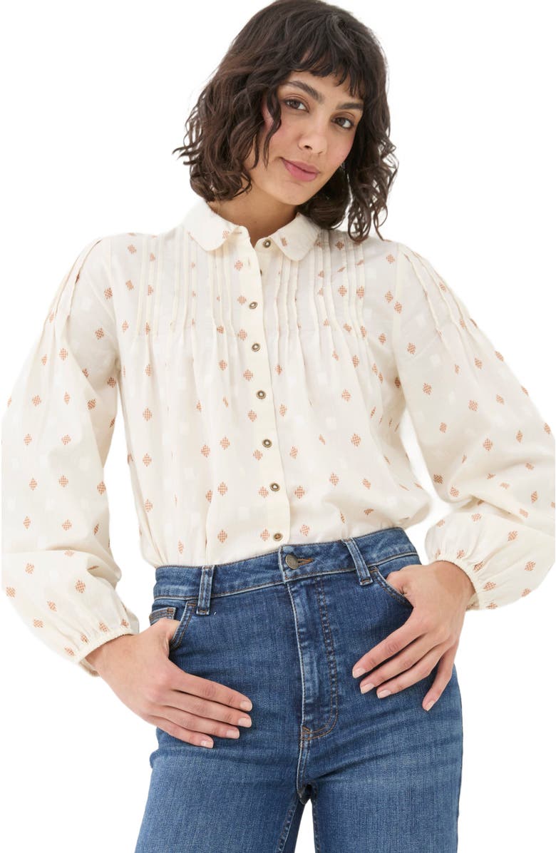 FatFace Women's Elsie Dobby Blouse, Main, color, 