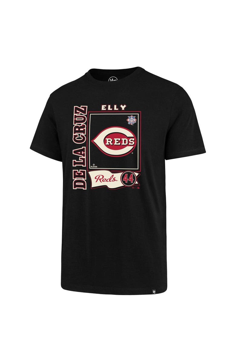 '47 Men's '47 Elly De La Cruz Black Cincinnati Reds Graphic T-Shirt, Alternate, color, Black