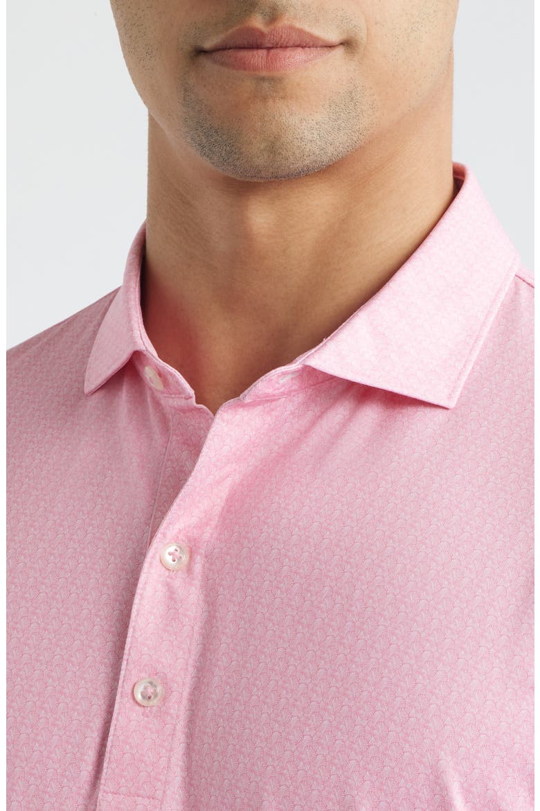 Shell Performance Jersey Polo, Alternate, color, PINK LEMONADE