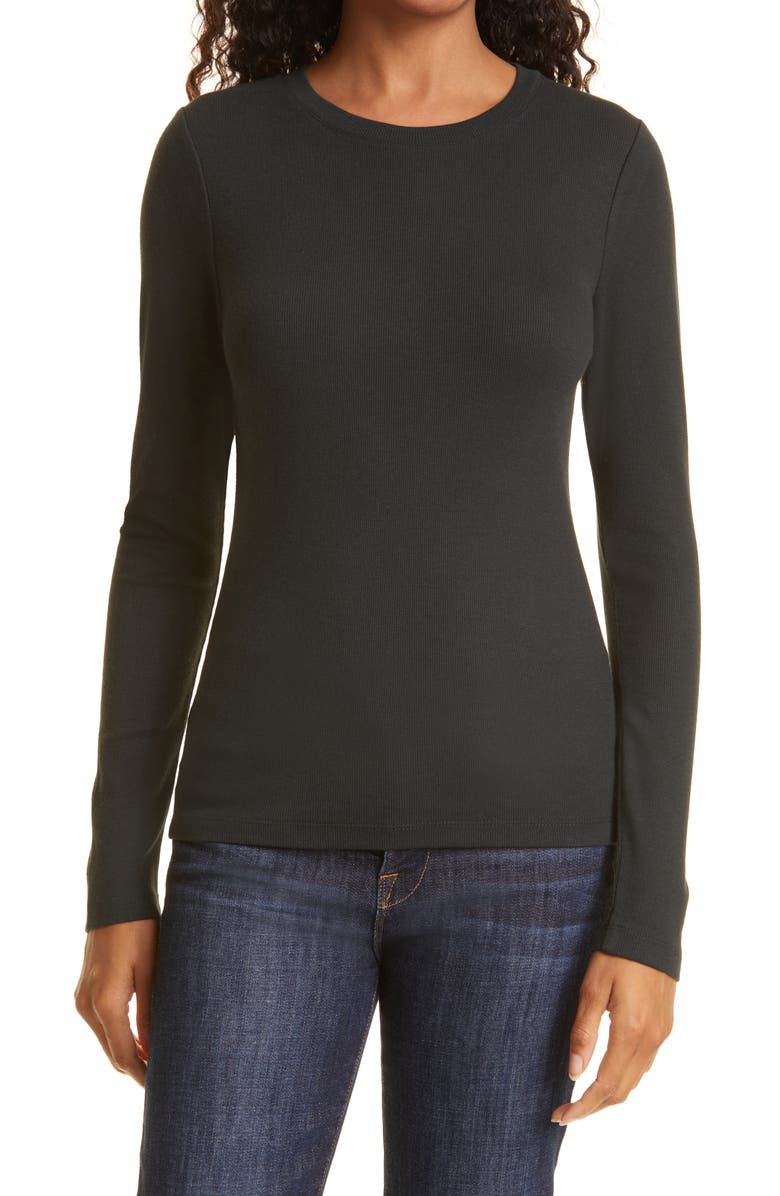Club Monaco Carolena Cotton Blend Top, Main, color, 