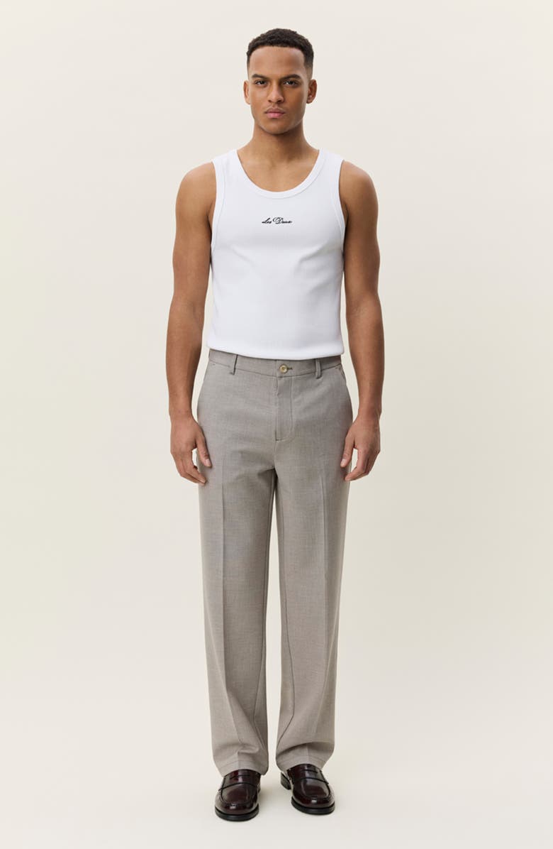Les Deux Mini Check Pleated Pants, Alternate, color, Bungee Cord Brown