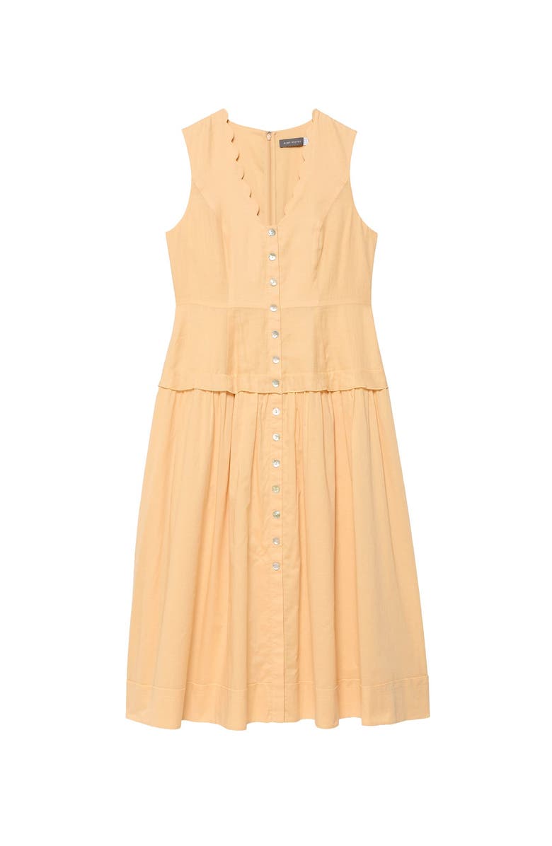 MINT VELVET Ramie Drop Waist Maxi Dress, Alternate, color, Yellow