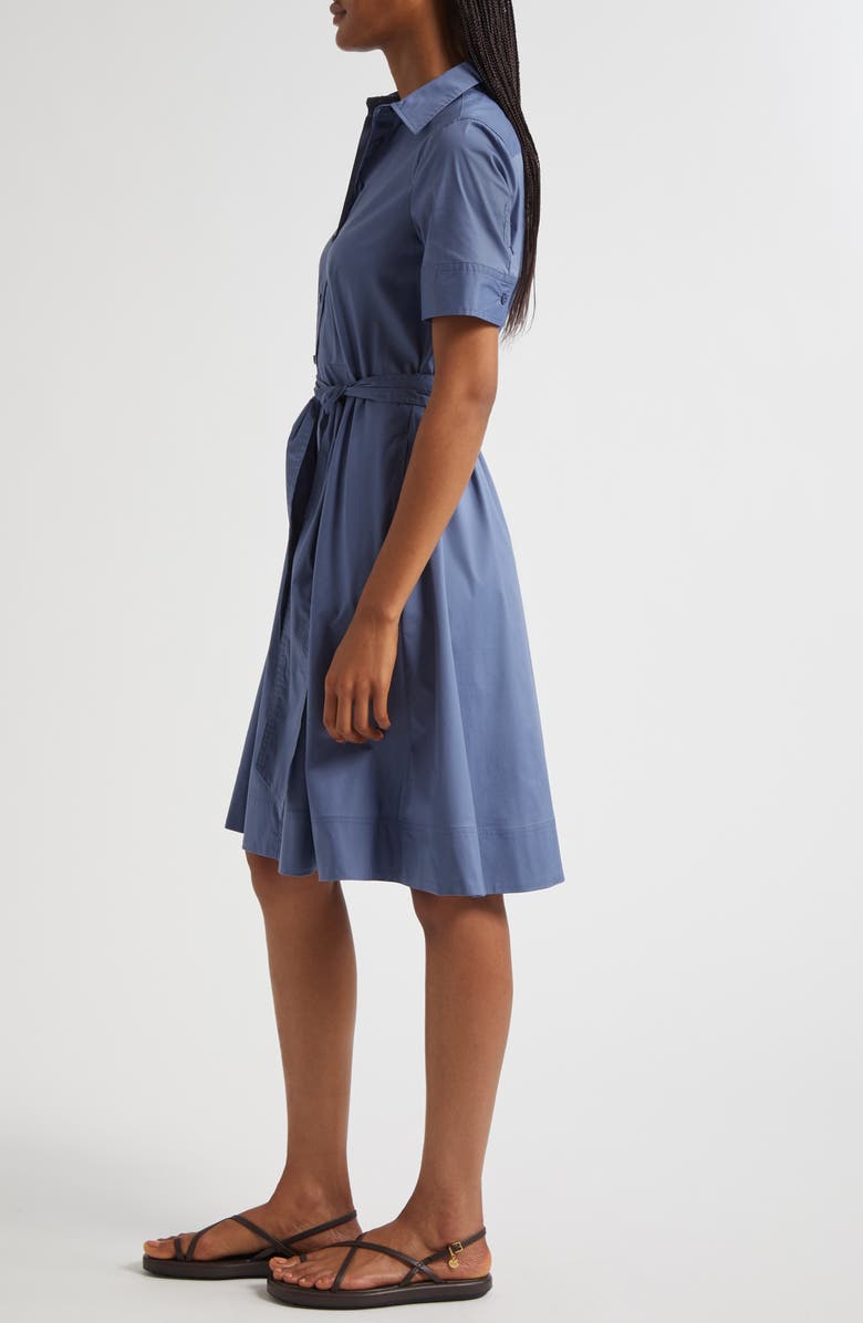 Lauren Ralph Lauren Cotton Blend Shirtdress, Alternate, color, Capri Blue