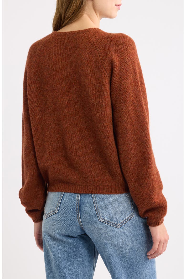 Peroline Cashmere Cardigan, Alternate, color, EMBER