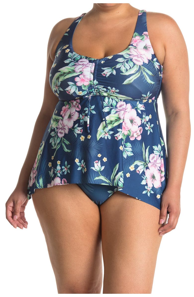 Becca Etc. Costa Rica Patterned Tankini, Main, color, 