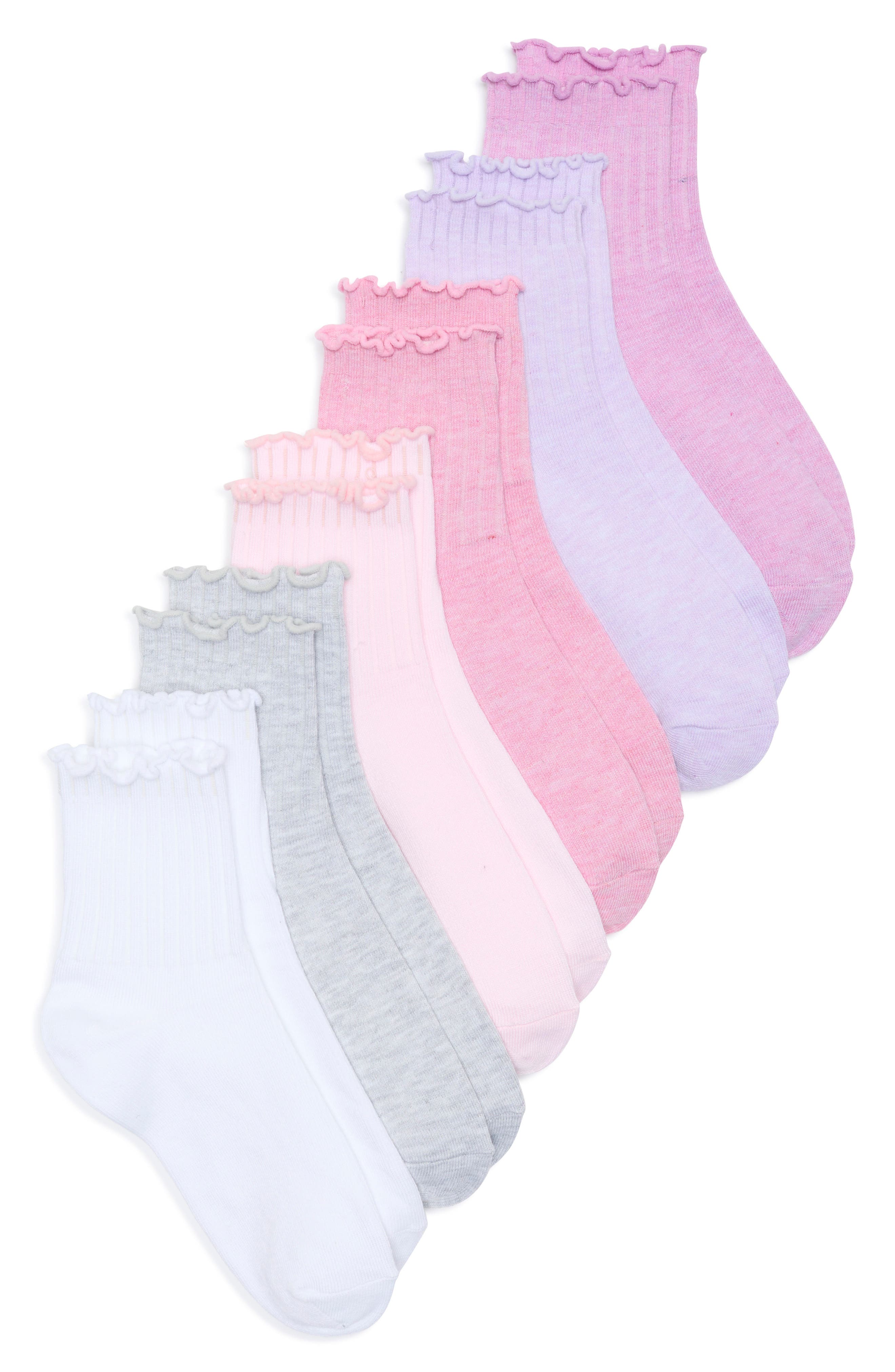 6-Pack Ruffle Edge Crew Socks - image 3