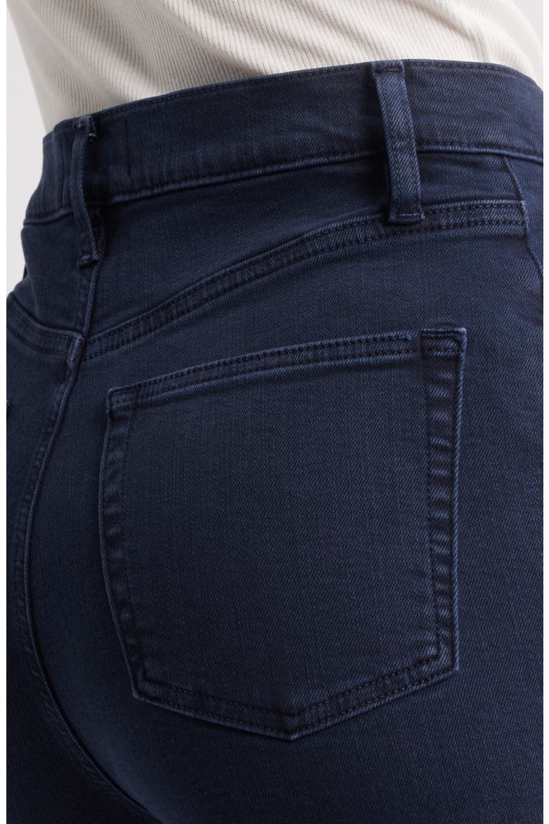 The Anchor High Waist Wide Leg Jeans, Alternate, color, NAVY RAW FRAY
