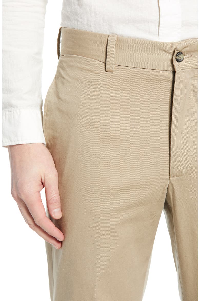 Charleston Khakis Flat Front Chino Pants, Alternate, color, KHAKI