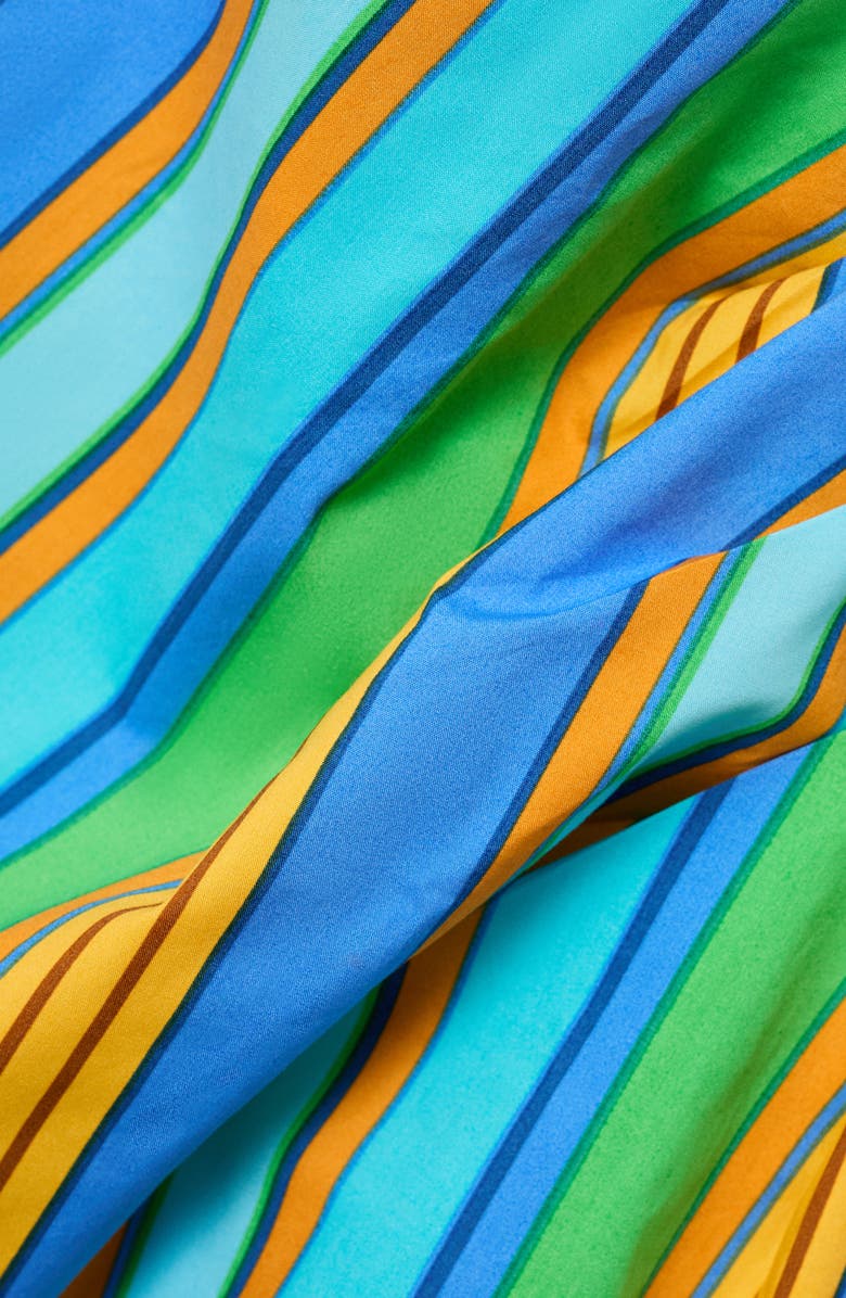 MANGO Stripe Cotton Mini Sundress, Alternate, color, 