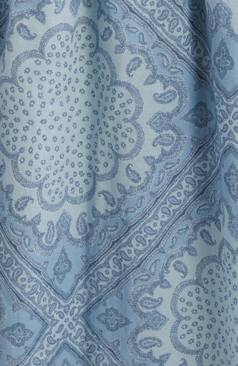 Hill House Home The Azalea Nap Cotton Maxi Dress, Alternate, color, Paisley Scarf Dusty Blue