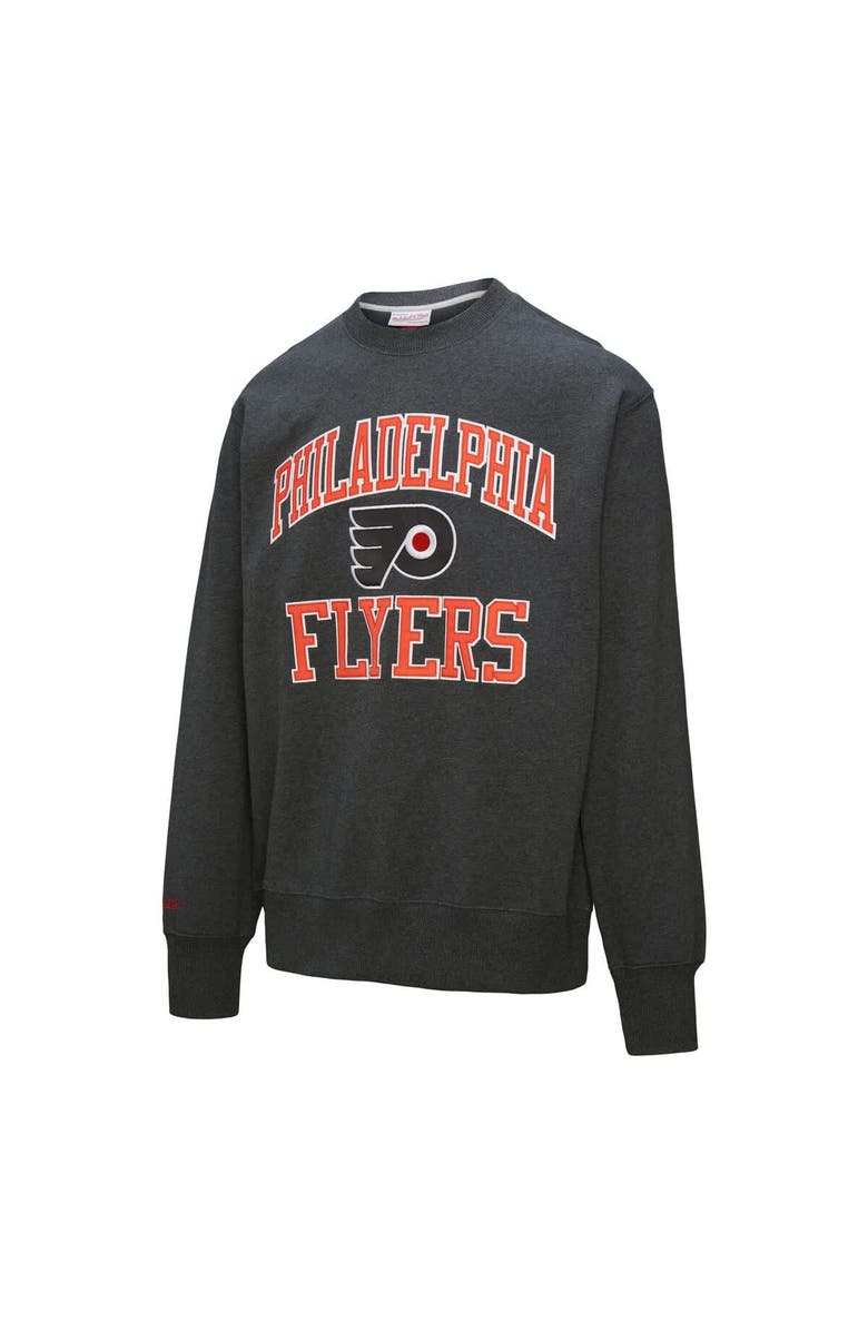 Mitchell & Ness Men's Mitchell & Ness Charcoal Philadelphia Flyers Playoff Win Fleece Pullover Sweatshirt, Alternate, color, Charcoal