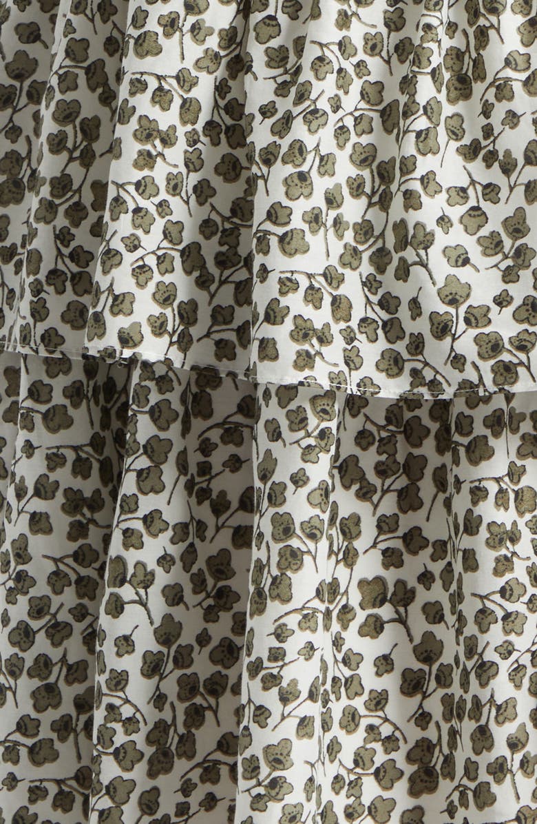 Derek Lam 10 Crosby Theodore Clover Print Minidress, Alternate, color, Marshmallow/ Mermaid