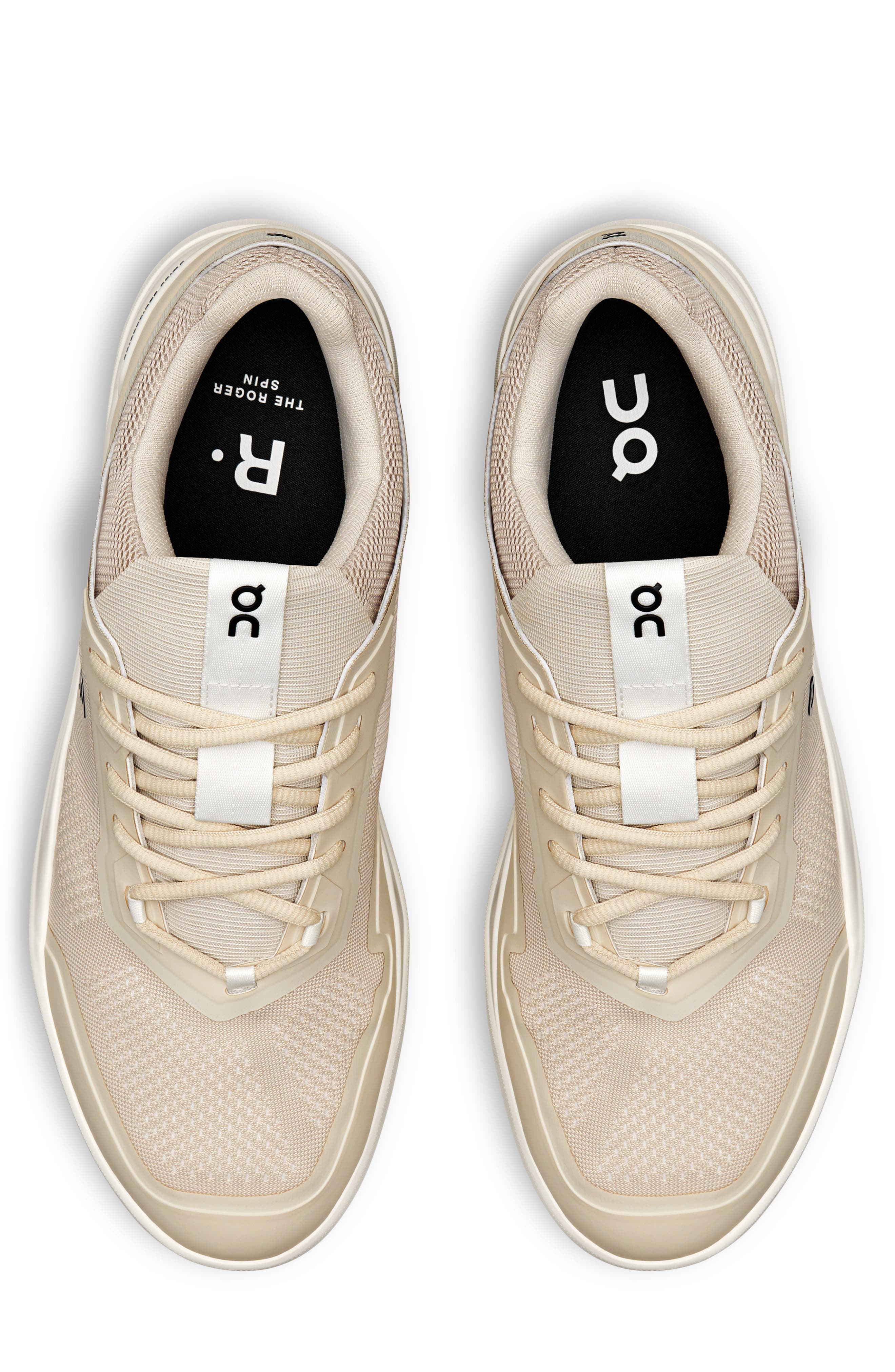 On The ROGER Spin Tennis Sneaker, Alternate, color, Sand/ Ivory