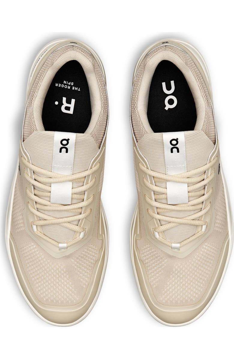On The ROGER Spin Tennis Sneaker, Alternate, color, Sand/ Ivory
