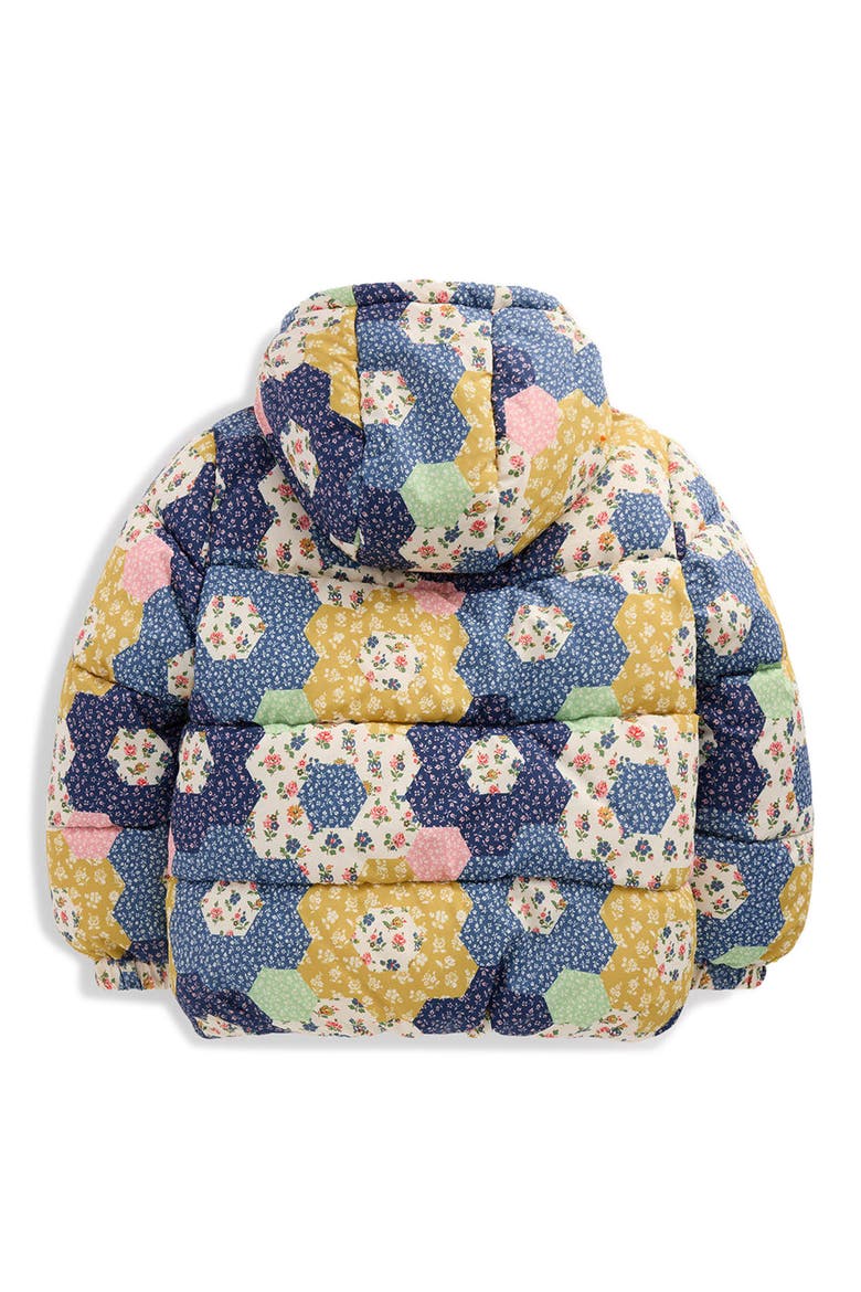 Kids' Padded Floral Coat, Alternate, color, PATCHWORK FLOWERS