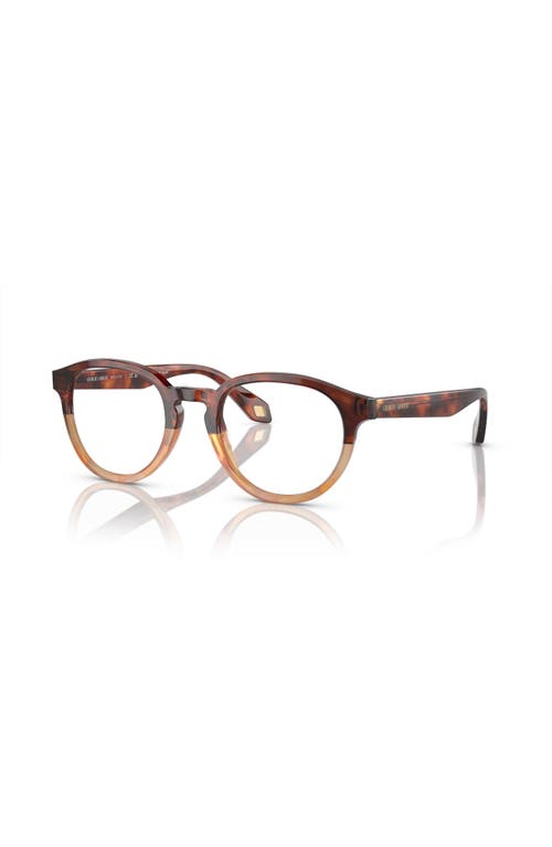 Giorgio Armani 50mm Phantos Optical Glasses In Brown
