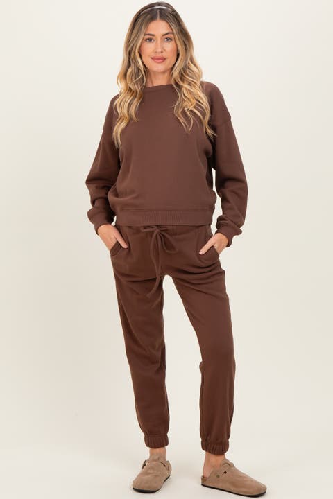Fleece Long Sleeve Pullover & Jogger Set