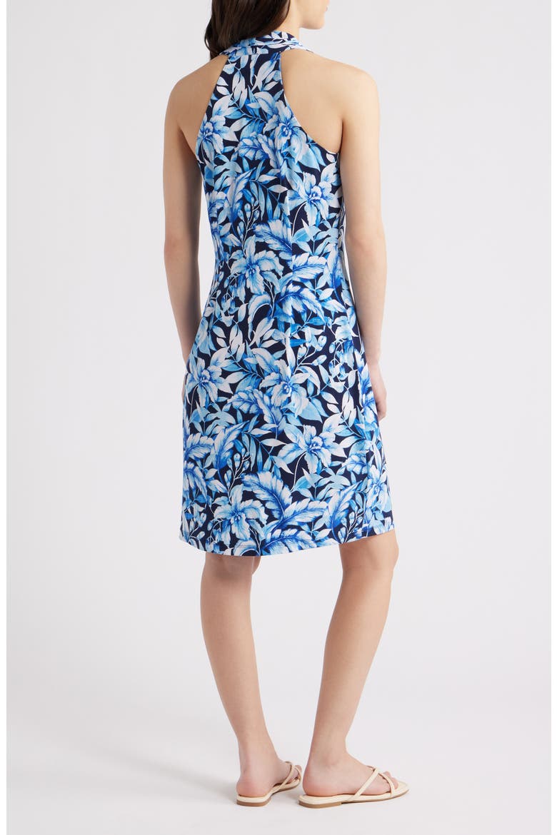 Sandy Flora Fresco Sleeveless Minidress, Alternate, color, COASTLINE