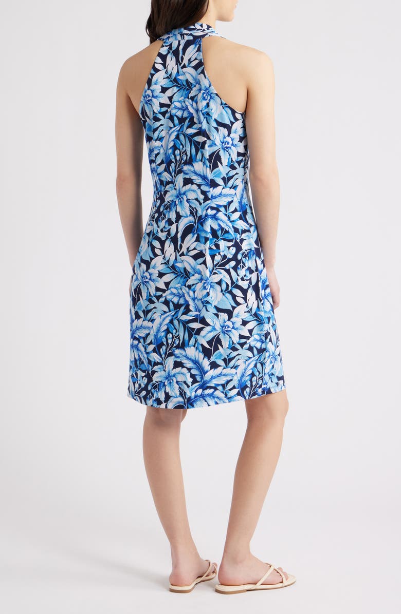 Tommy Bahama Sandy Flora Fresco Sleeveless Minidress, Alternate, color, Coastline