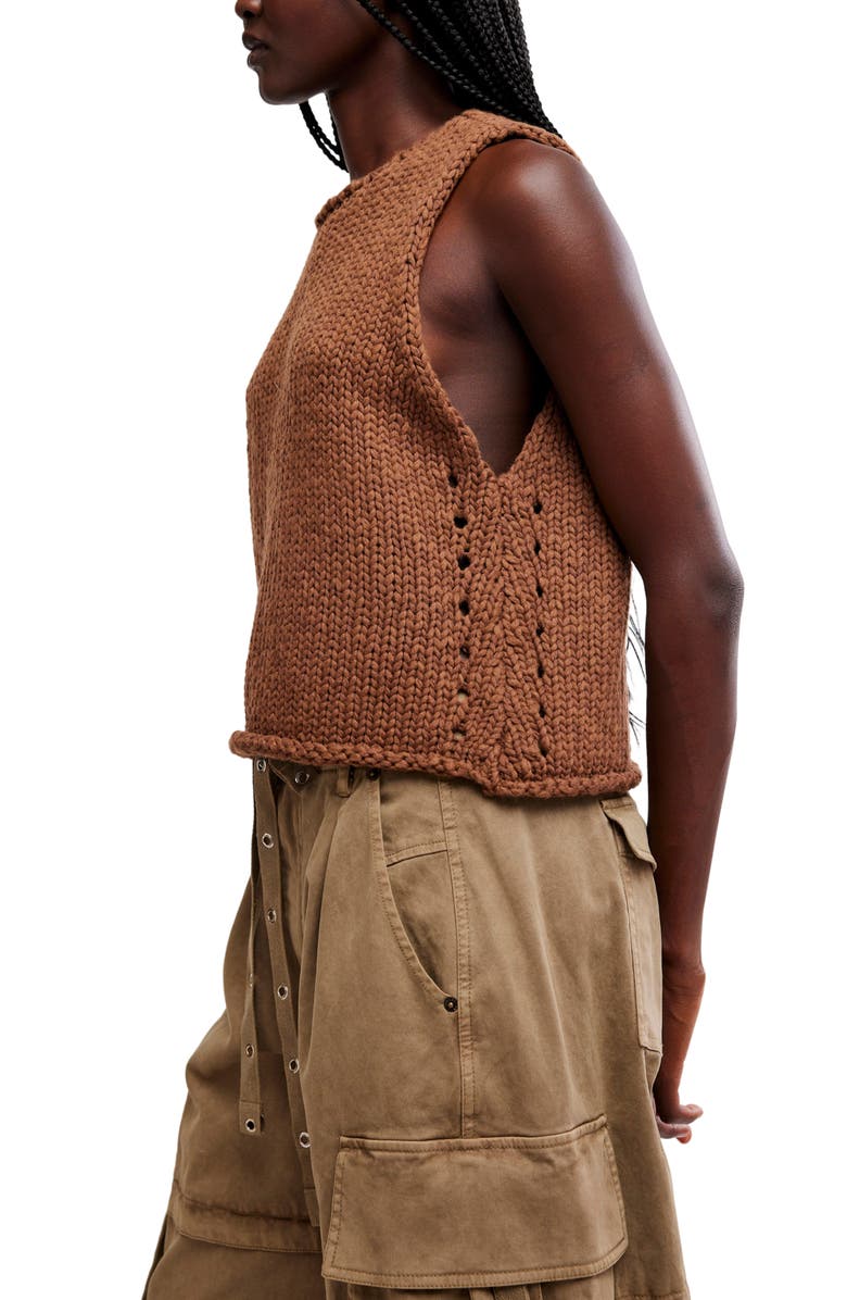 Free People Opal Sweater Tank, Alternate, color, Emperador