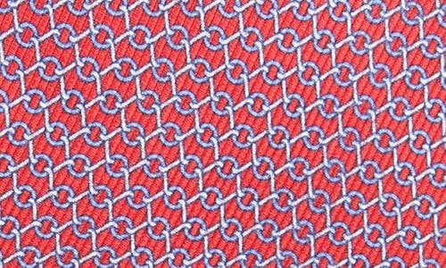 David Donahue Silk Tie In Red