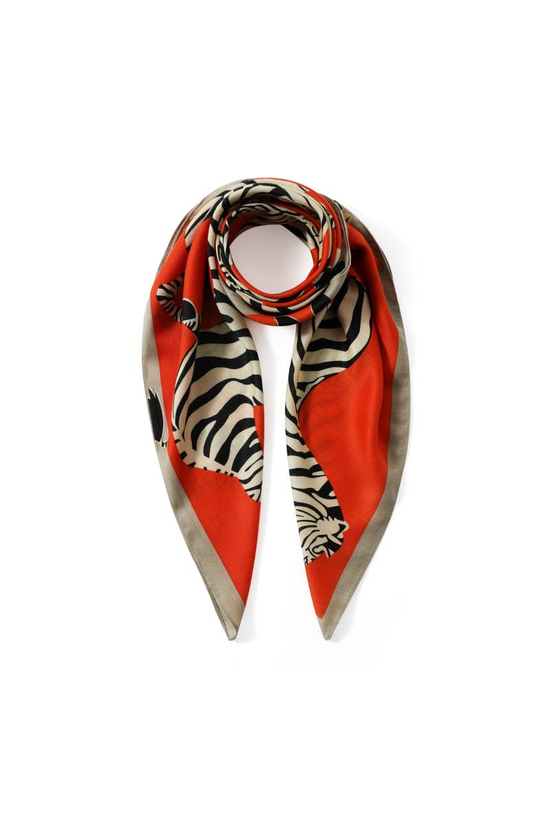 Youzey The Kensington Scarf, Alternate, color, Orange