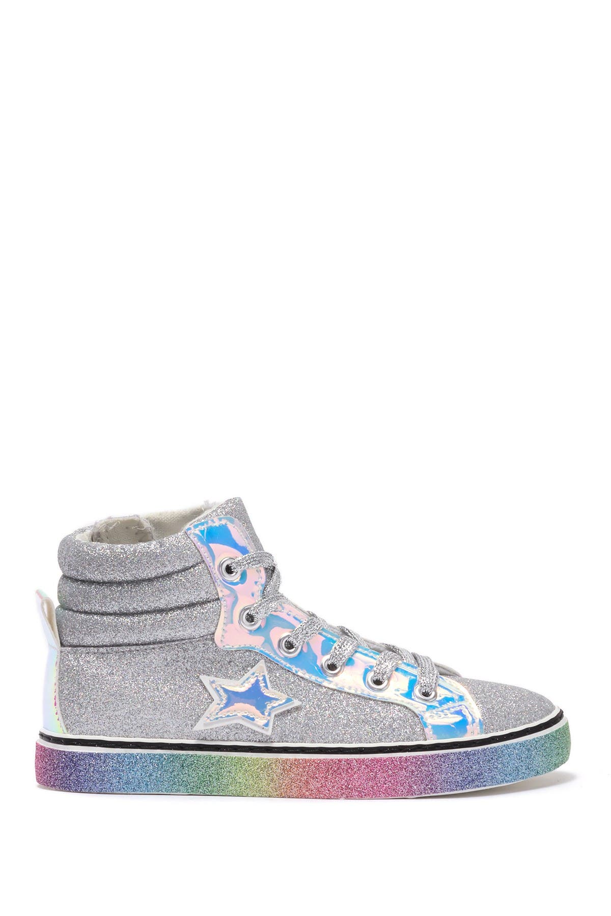 OLIVIA MILLER OMG High-Top Glitter Sneakers, Alternate, color, 