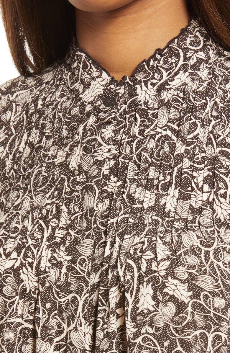 Treasure & Bond Print Pleated Top, Alternate, color, 