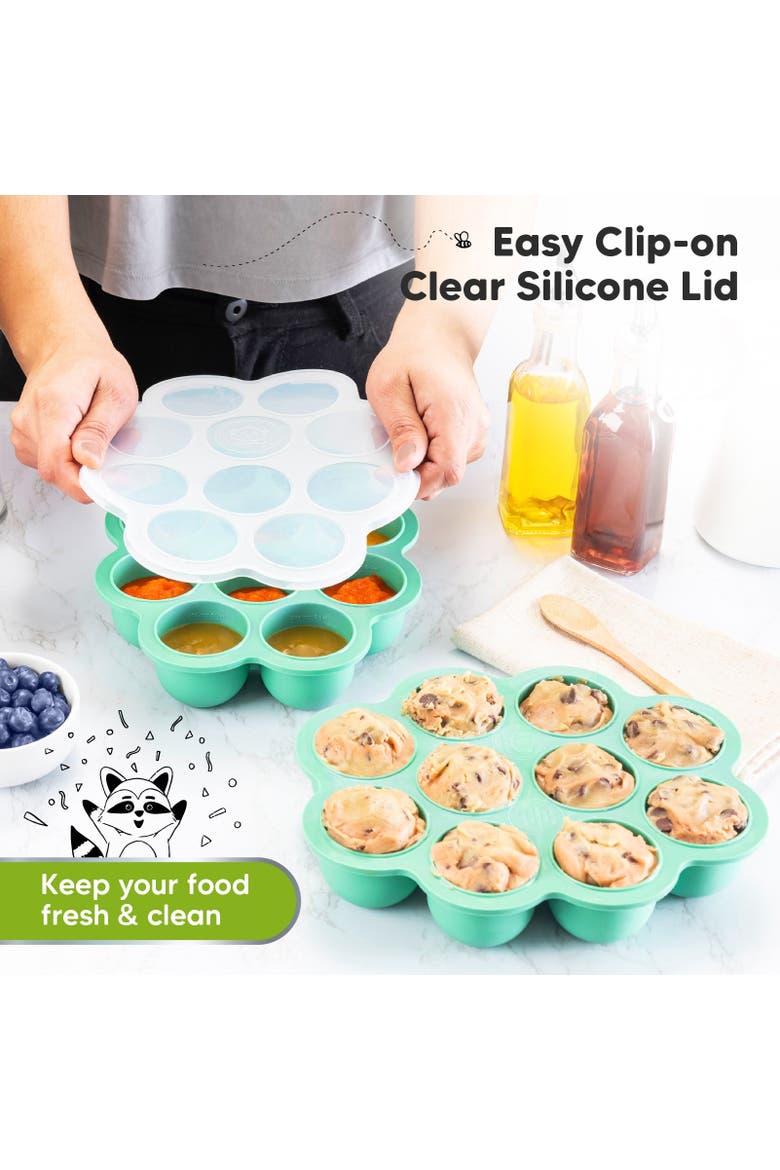 Prep Silicone Baby Food Tray, Alternate, color, Alpine Green