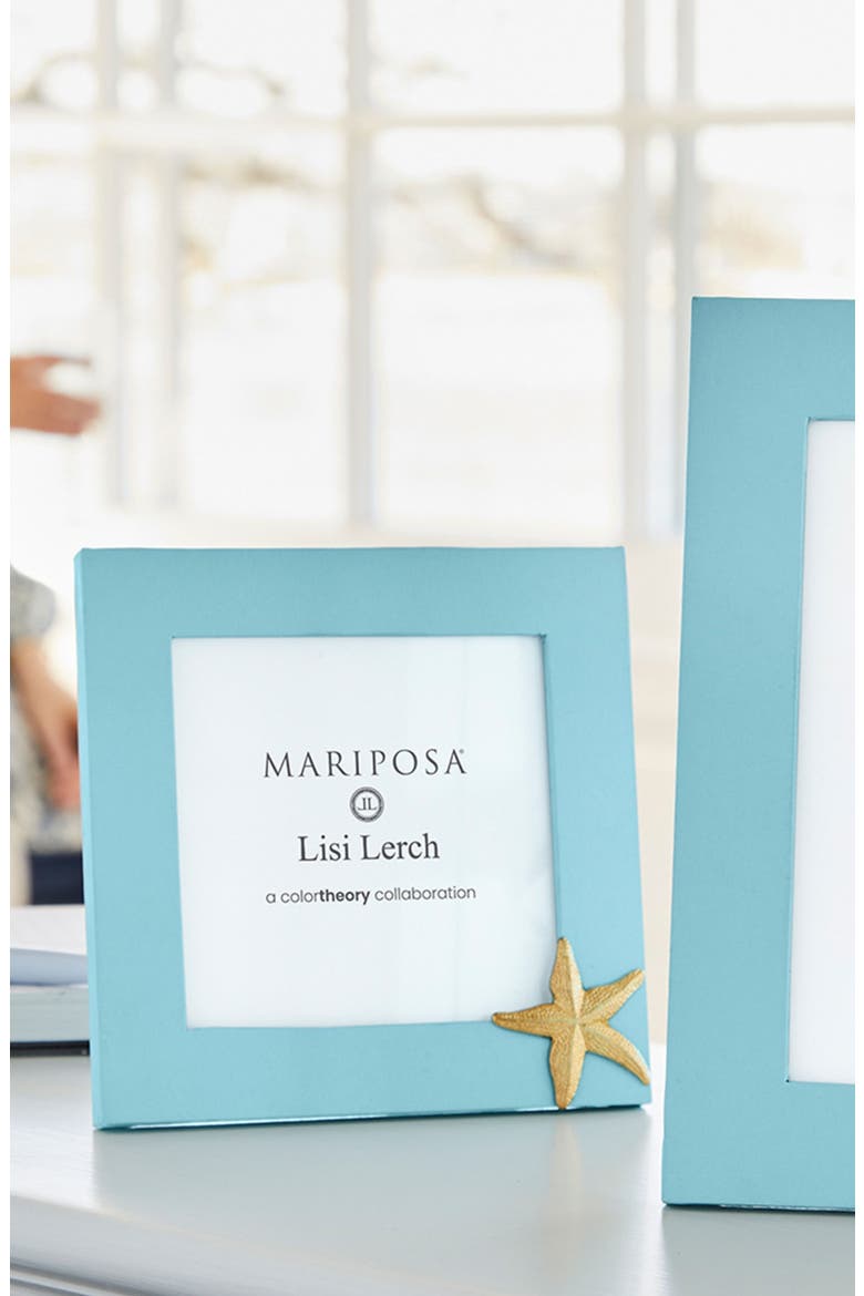 Starfish Blue 4 x 4-Inch Picture Frame, Alternate, color, BLUE