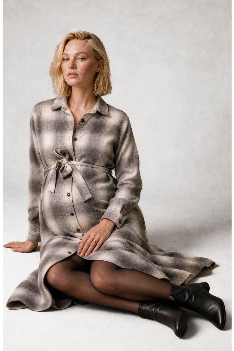 Maternity Dress Chelsea, Alternate, color, Beige