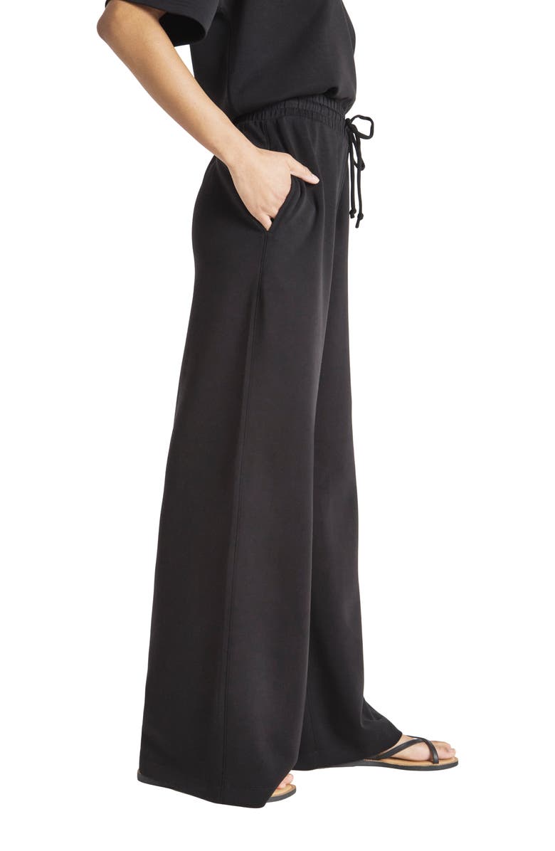 Splendid x @cellajaneblog Scuba Knit Wide Leg Pants, Alternate, color, 