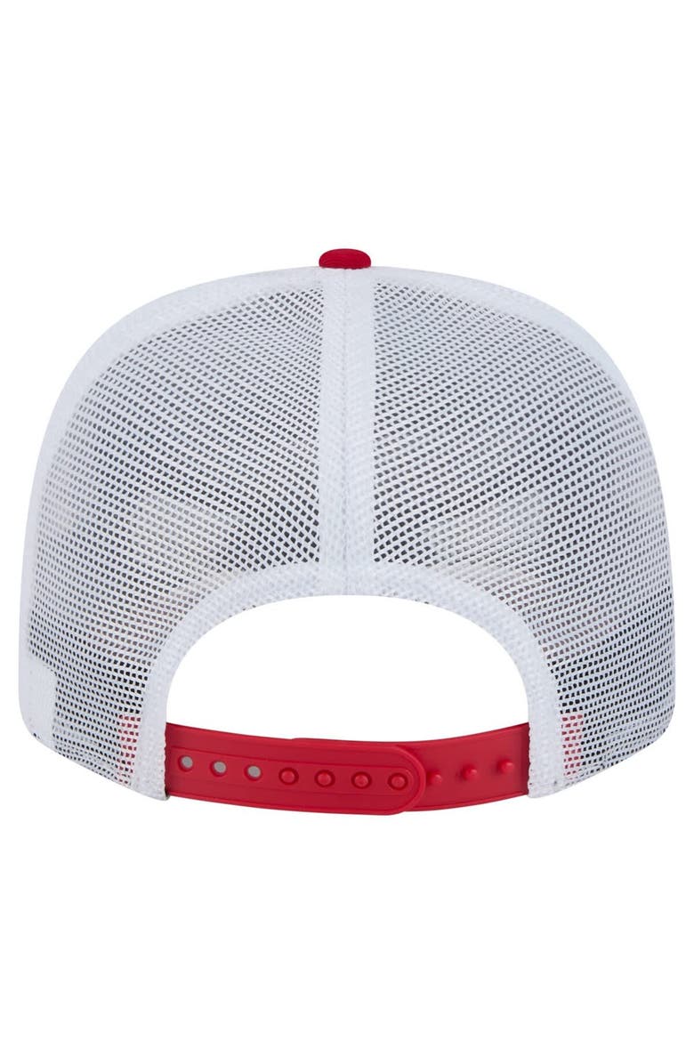 New Era Men's New Era Red/White Carolina Hurricanes Team Patch Basic 9SEVENTY Adjustable Trucker Hat, Alternate, color, Red