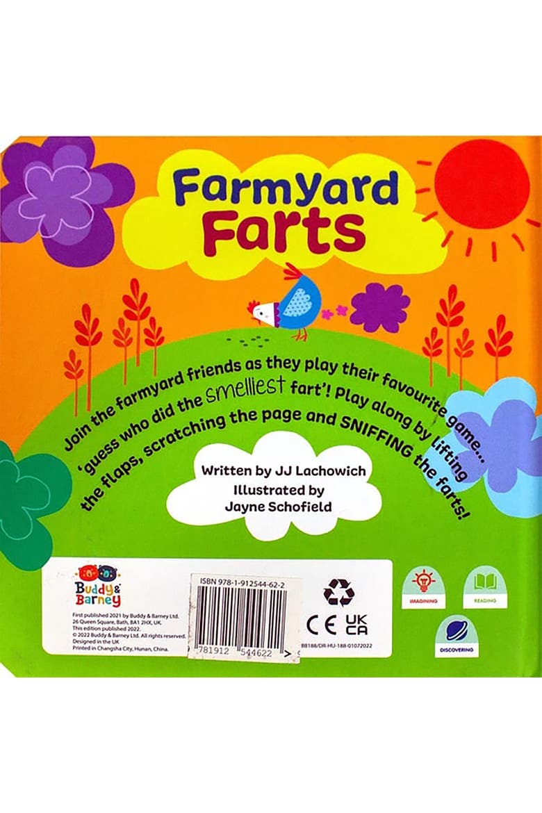 Scratch & Sniff Book, Farmyard Farts, Rhyming Book, Kids 3+, Alternate, color, Multicolored