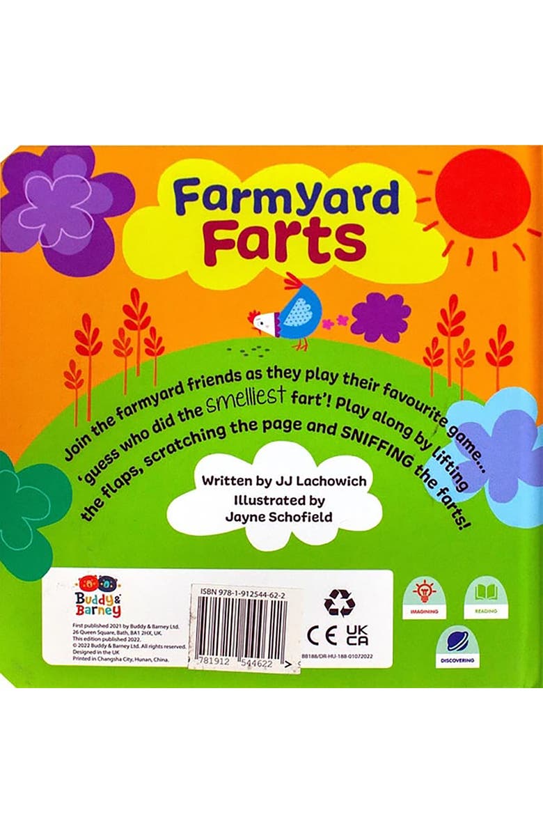 Buddy 
Barney Scratch 
Sniff Book, Farmyard Farts, Rhyming Book, Kids 3+, Alternate, color, Multicolored