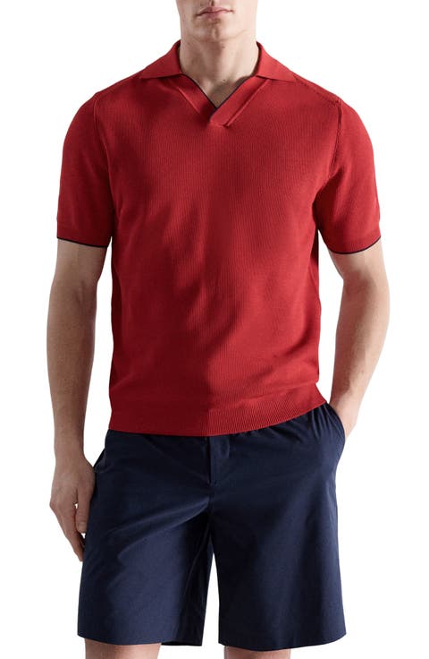 Contrast Trim Piqué Polo