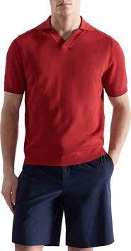 MANGO Contrast Trim Piqué Polo