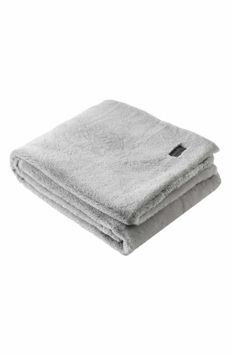 Kenneth Cole Faux Fur Reversible Throw