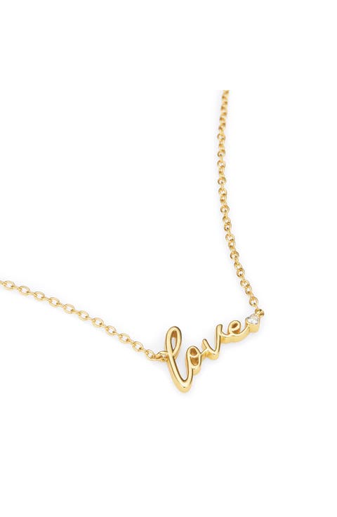 Love Script Pendant Necklace