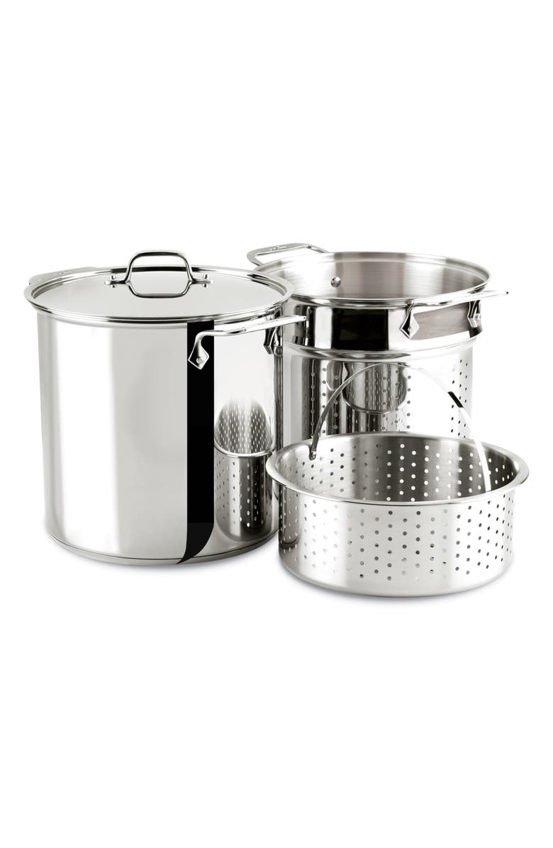 All-Clad Stainless Steel 12-Quart Multi Pot with Lid, Main, color, 