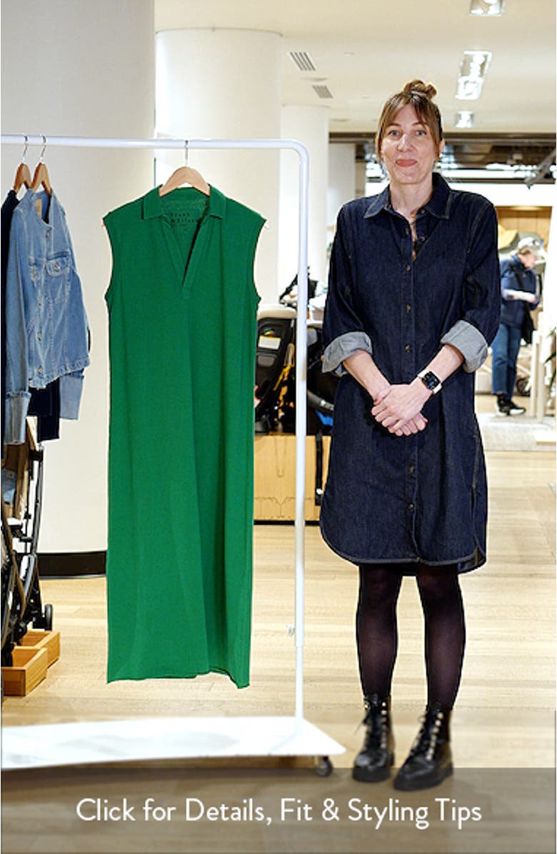 Lillian Sleeveless Cotton Polo Dress, sales video thumbnail