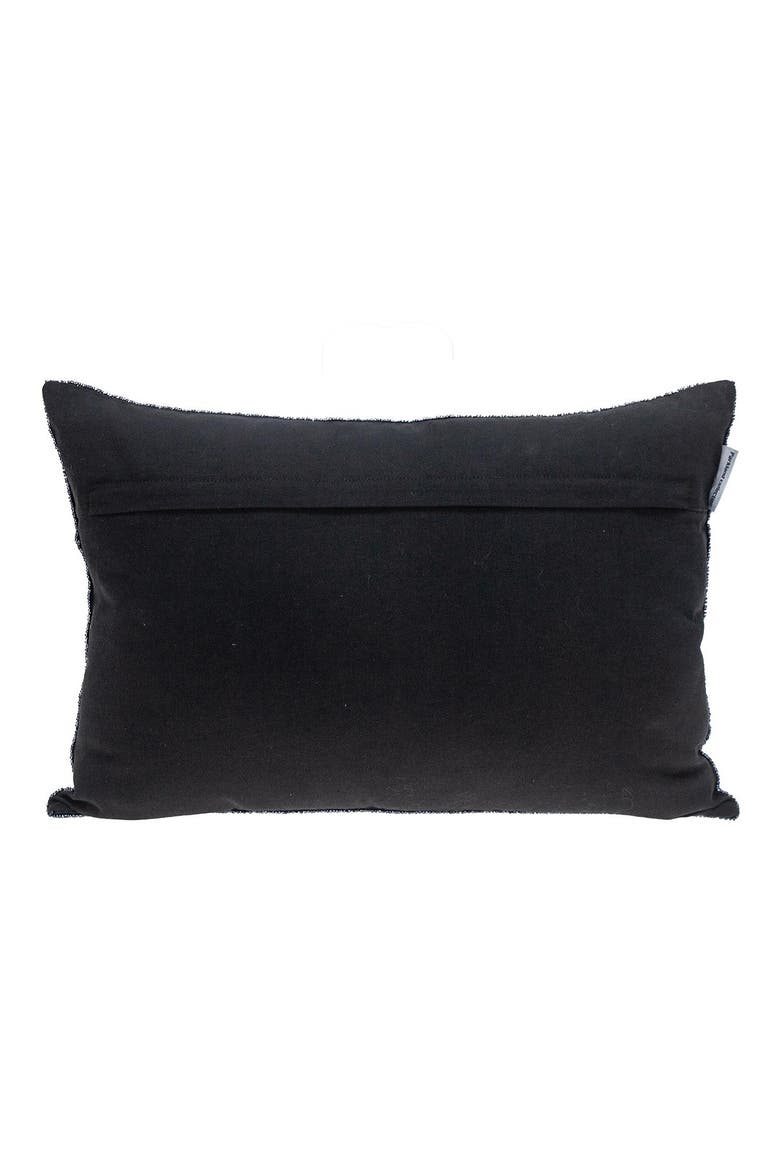 Aster Embellished Throw Pillow, Alternate, color, METALLIC BLUE