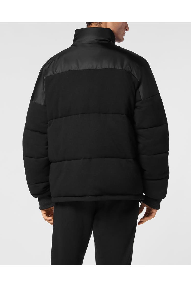 Hybrid Jersey Puffered Jacket Ls Men, Alternate, color, black
