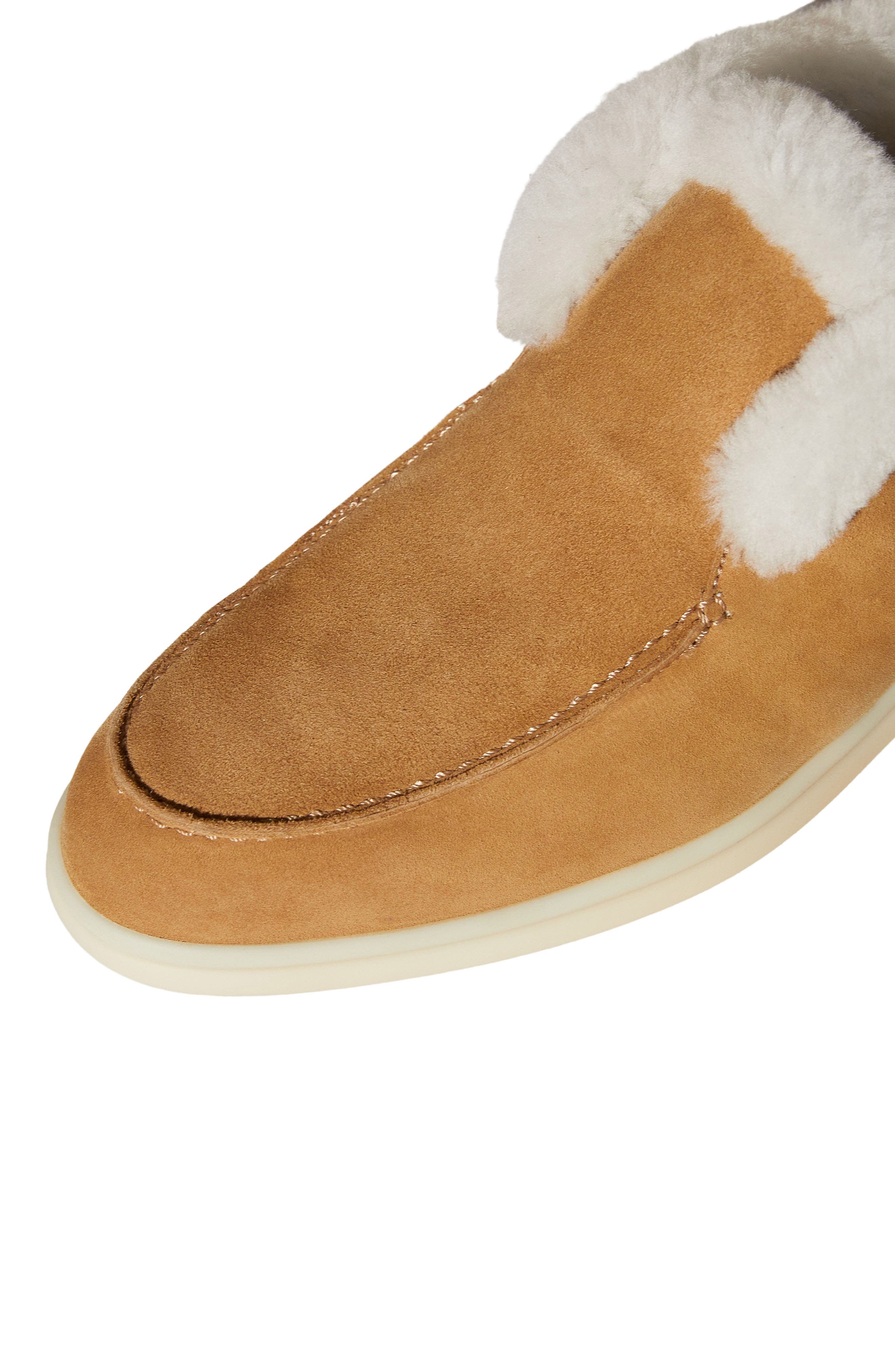 Loro Piana Open Walk Genuine Shearling Bootie, Alternate, color, 