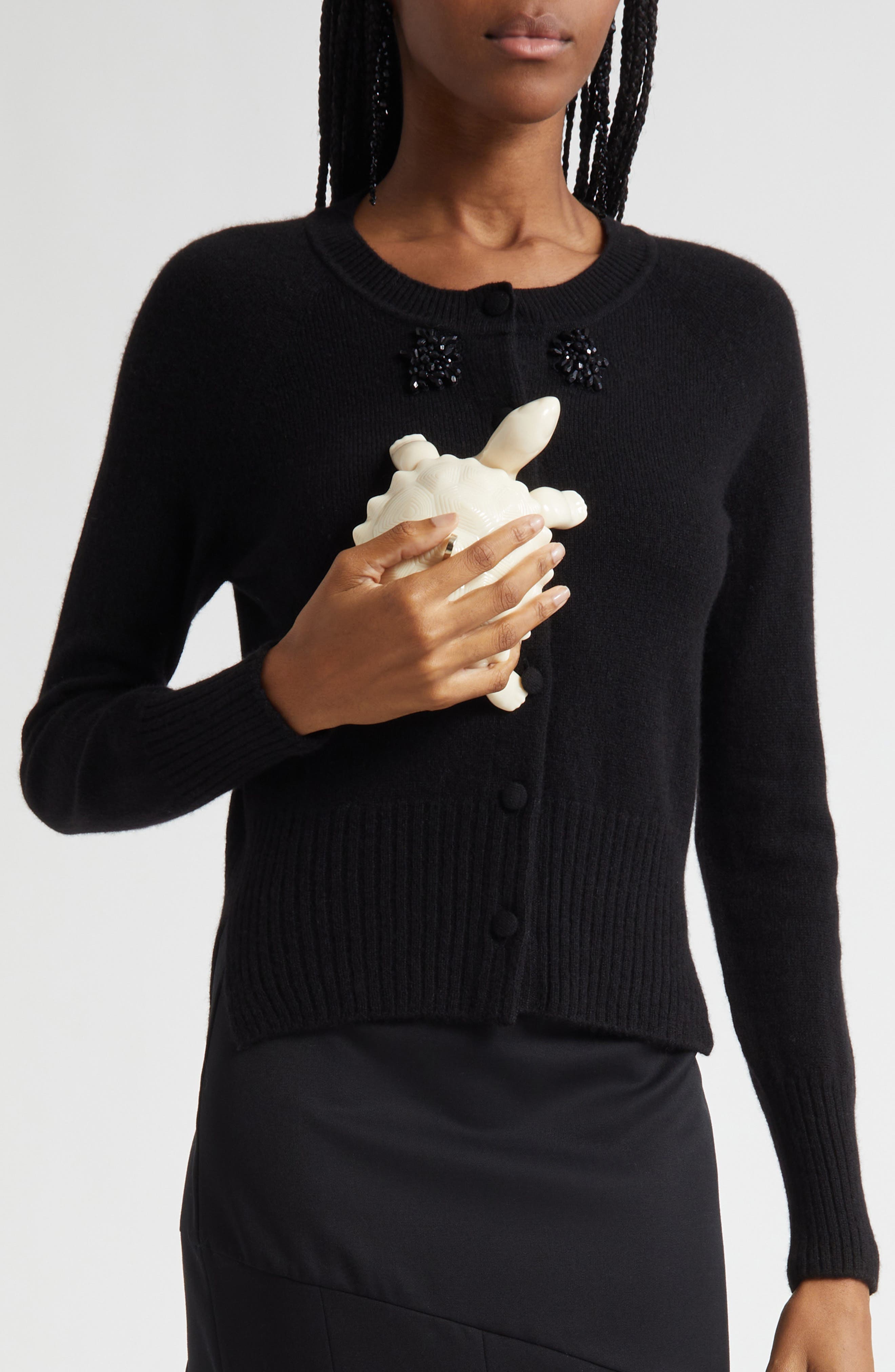 Simone Rocha Tortoise Crossbody Bag, Alternate, color, Cream