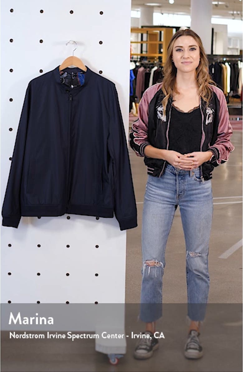 Horwod Semi Plain Nylon Bomber, sales video thumbnail