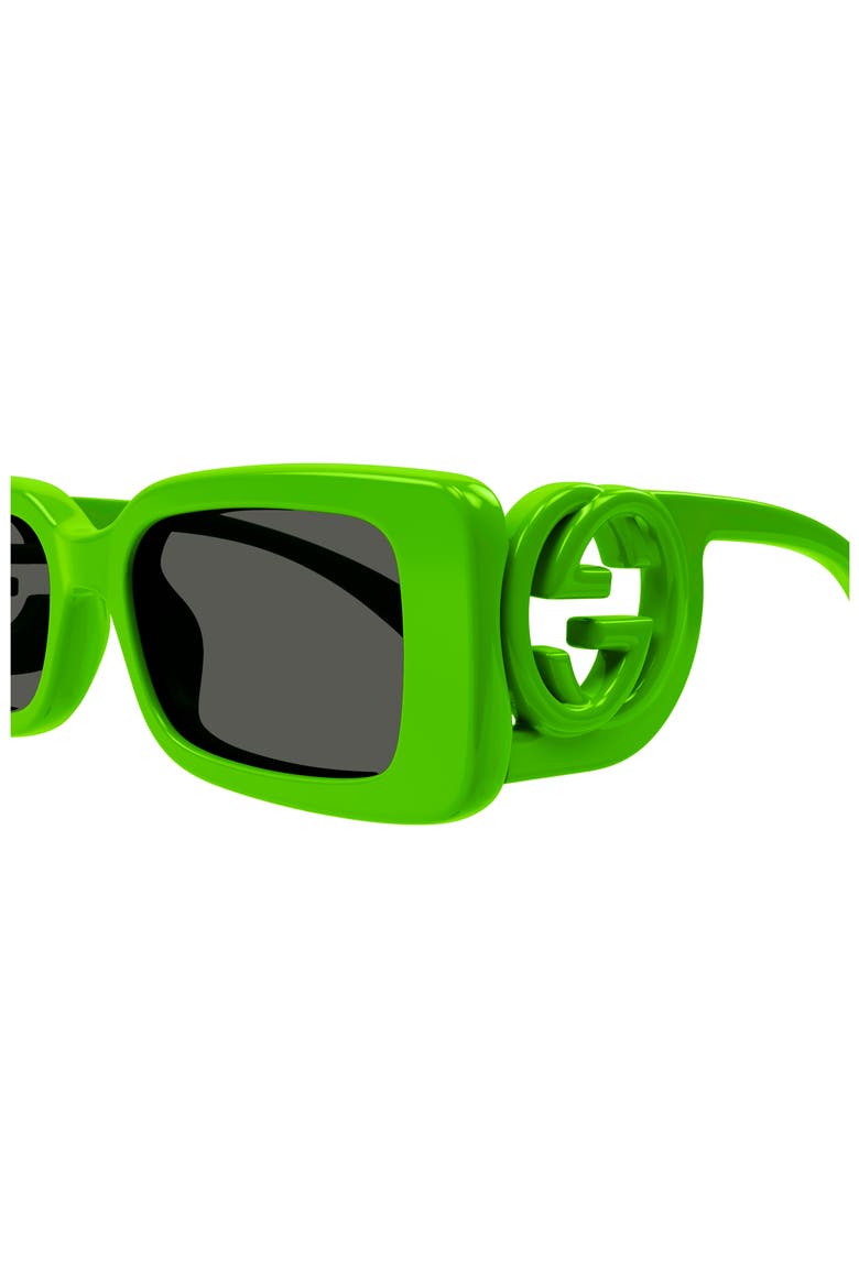 54mm Rectangular Sunglasses, Alternate, color, GREEN