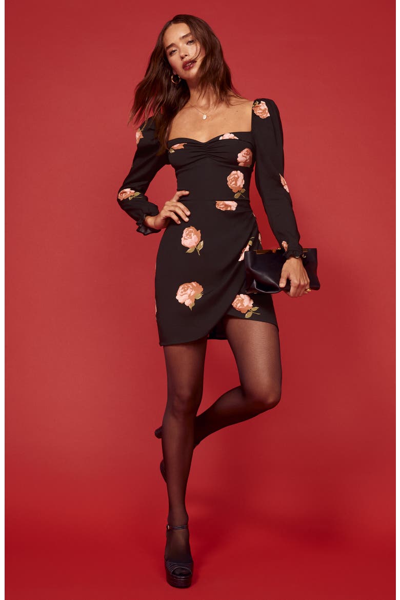 Amala Floral Minidress, Alternate, color, INGRID